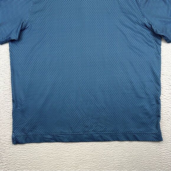 Deolax Polo‎ Shirt Mens XXL Blue Geometric Pattern Stretch Golf Casual Outdoor - Picture 9 of 16